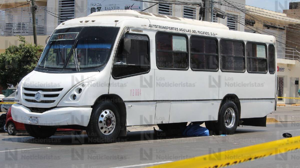 Pierde la vida adulto mayor al ser atropellado por camión urbano en Mazatlán