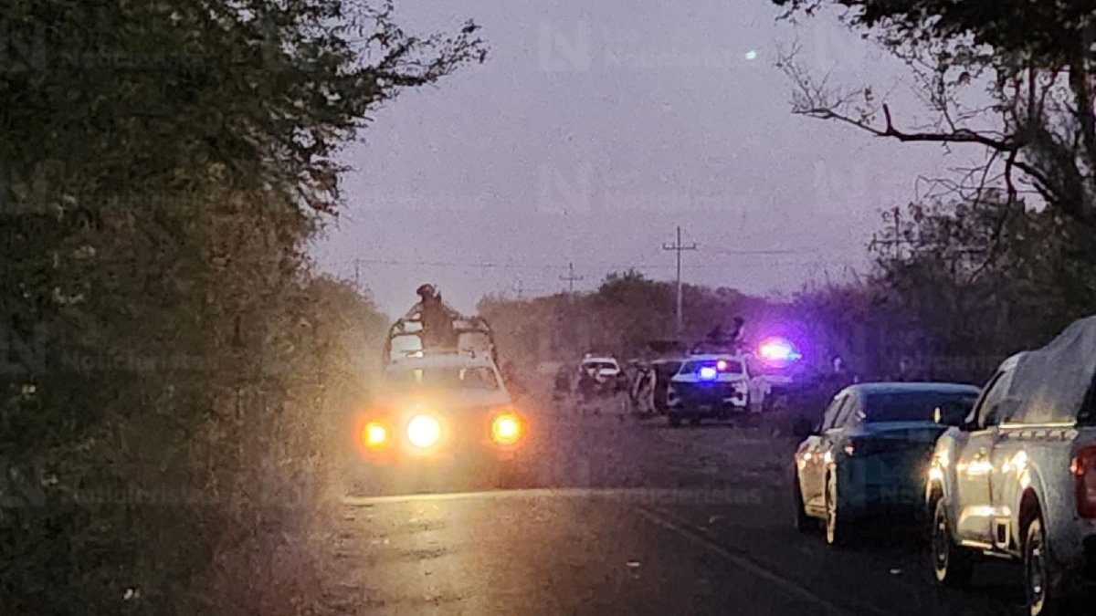 Un muerto, un detenido y tres vehículos asegurados: saldo de enfrentamiento entre autoridades y civiles al sur de Culiacán