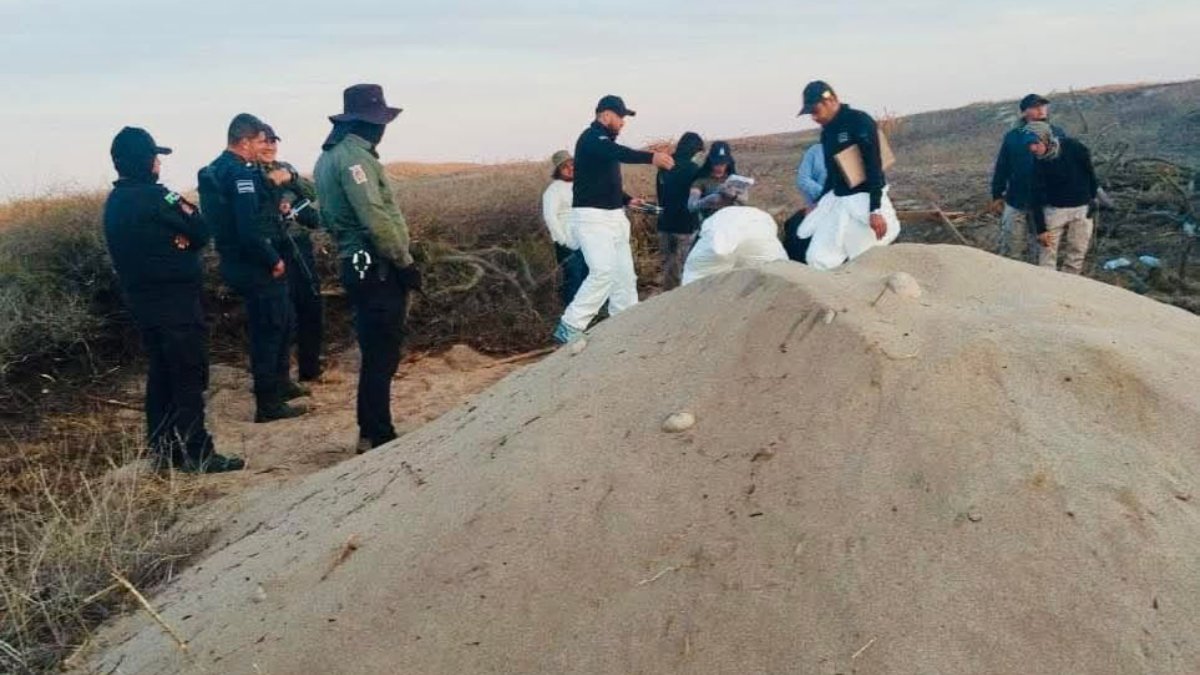 Recuperan restos humanos en fosas clandestinas en Playa Ceuta, Elota