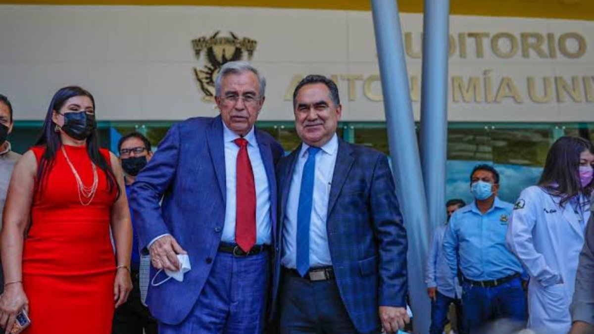 ‘A ordenarse y aplicarse en las finanzas’, llama Rocha Moya a Jesús Madueña tras ser reelecto en la UAS