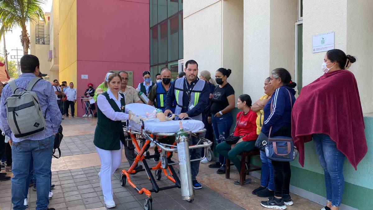 Con 278 personas evacuadas, Hospital Pediátrico de Sinaloa realiza simulacro nacional