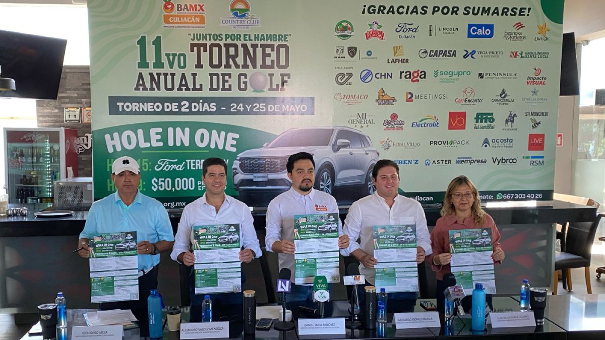 Invitan al 11vo torneo anual de golf en beneficio del Banco de Alimentos Culiacán