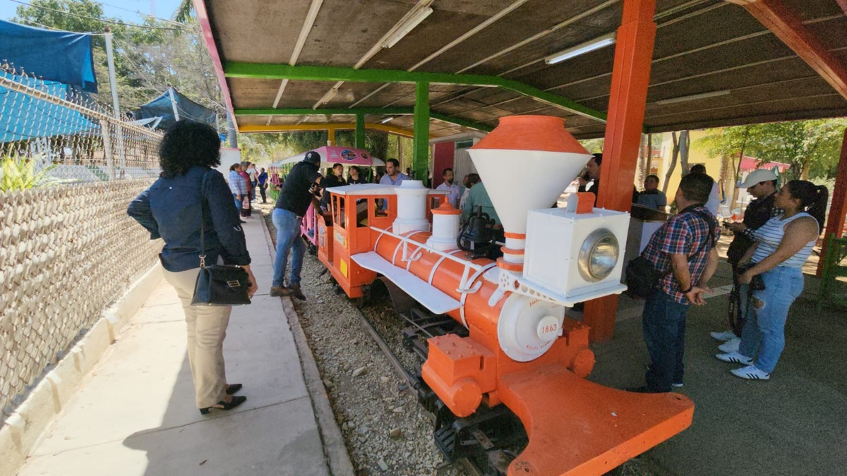 Ya funcionan el Trenecito y Chapoteadero de El Oasis del Parque Villafañe, en Guasave