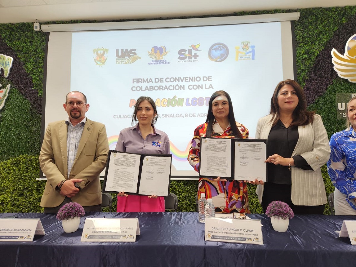 Por la inclusión y el respeto de la comunidad LGBT+, UAS y Sinaloa Incluyente firman convenio