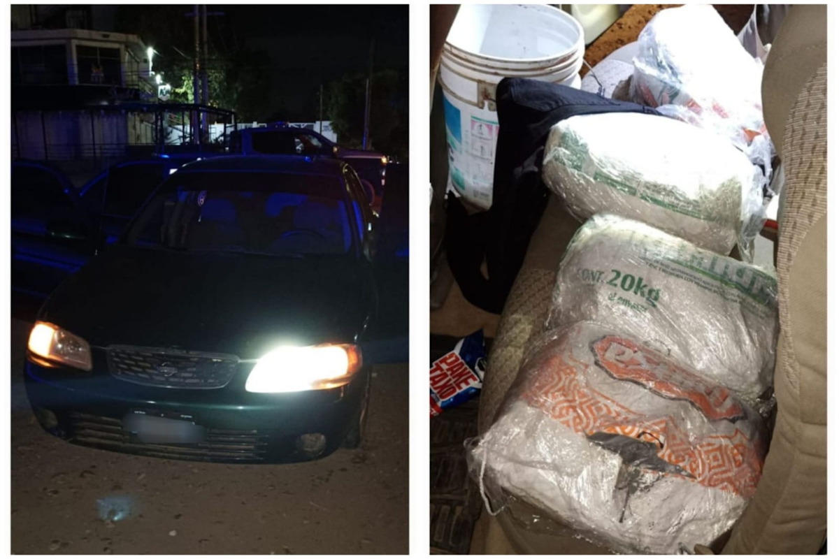 ¡Traía sacos con pólvora! En Culiacán, sujeto huye y deja abandonado un carro con reporte de robo en EU