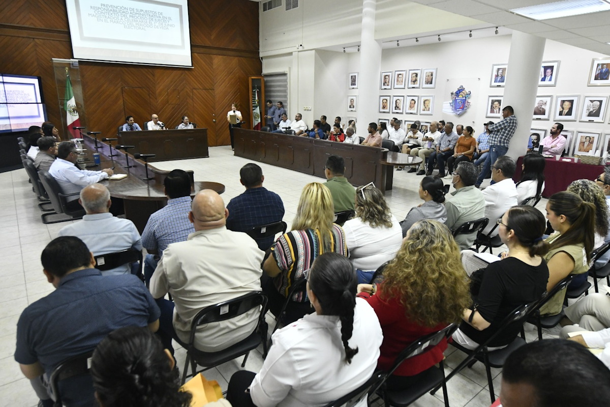 Se capacitan funcionarios en Mazatlán para prevenir responsabilidades durante proceso electoral del Poder Judicial