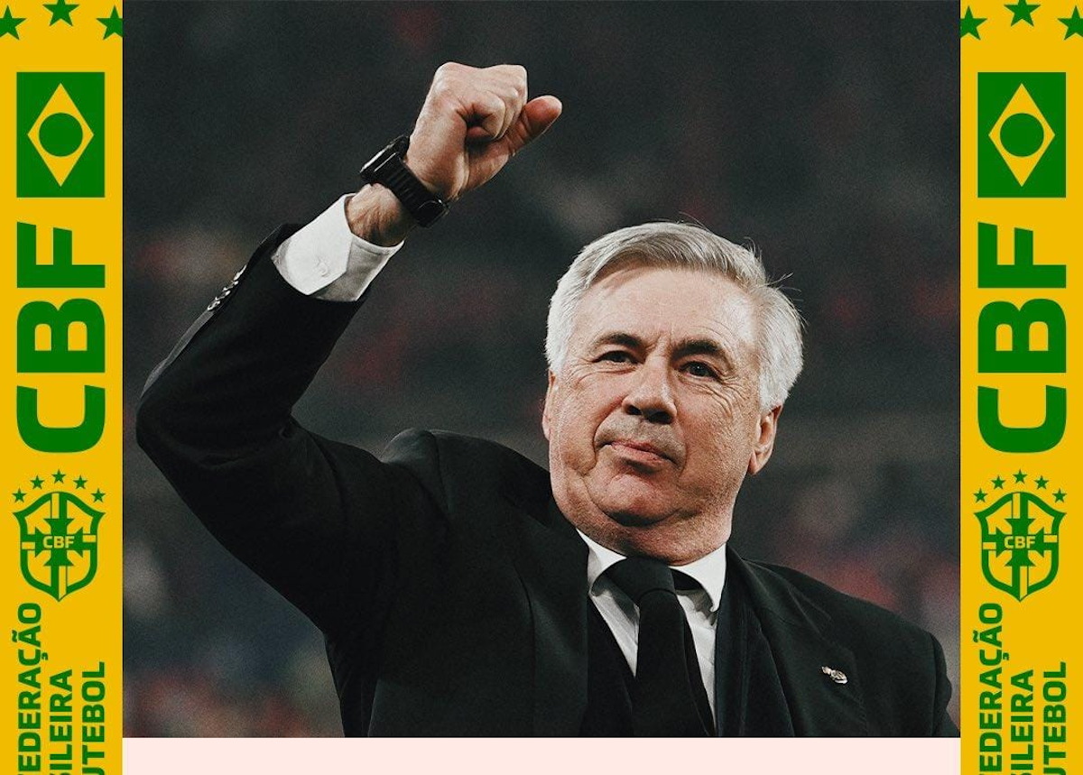 Carlo Ancelotti es el nuevo director técnico de la selección de Brasil