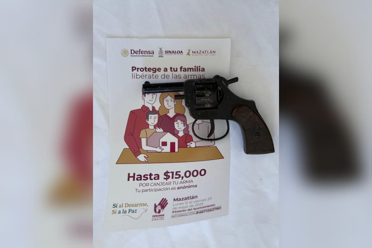 Llega a su recta final la Campaña de Desarme Voluntario 2025 en Mazatlán