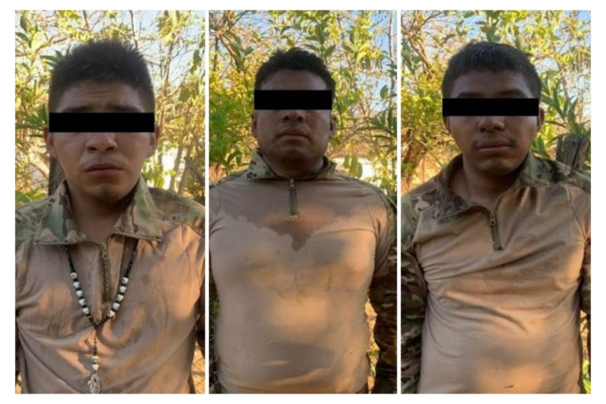 Detienen a tres personas con arsenal y droga en Concordia