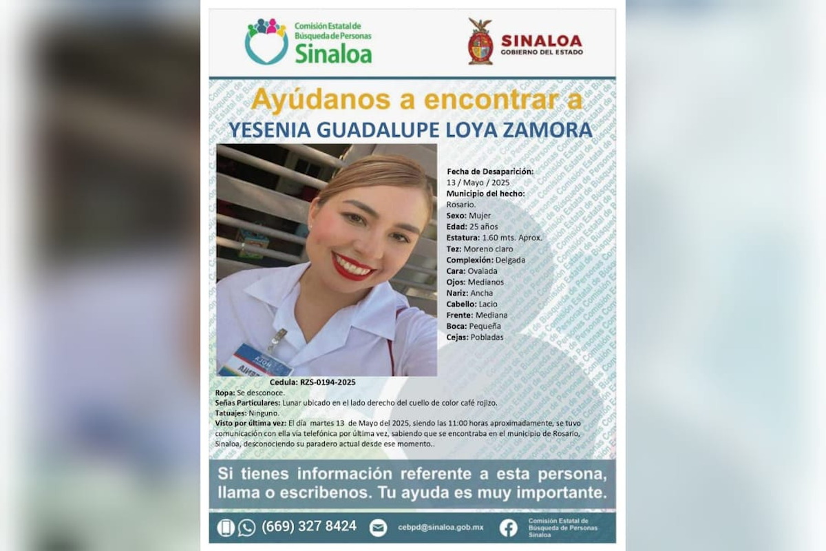 De 25 años, Yesenia Guadalupe está desaparecida; fue vista por última vez en Rosario