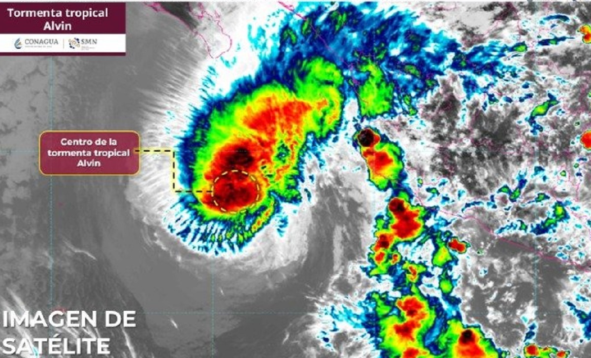 Disminuirá ‘Alvin’ su potencia pero dejará lluvias importantes en el sur de Sinaloa: SMN