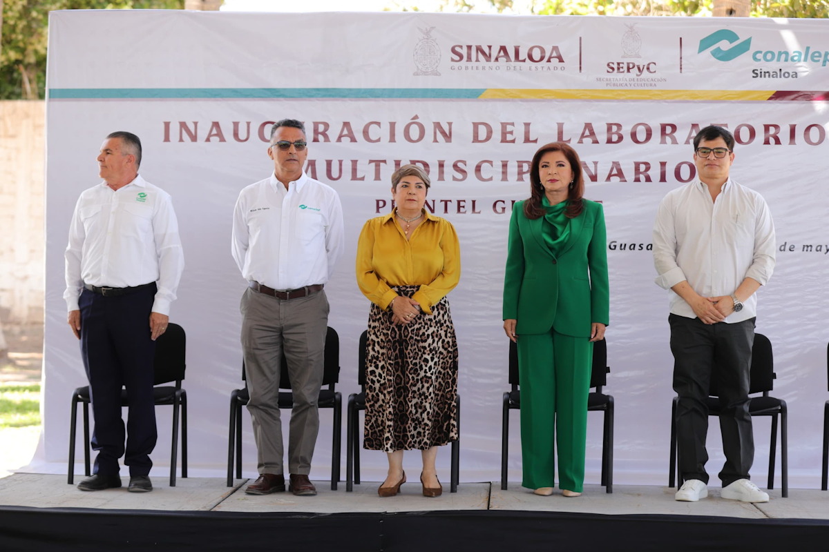 En Guasave avanza la calidad educativa; inauguran laboratorio multidisciplinario en Conalep