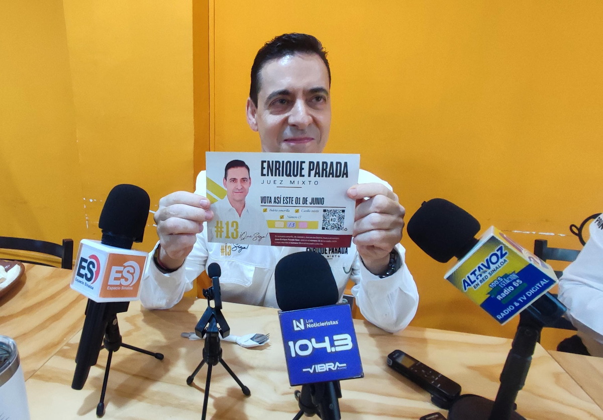 ‘Justicia de calidad’: Juan Enrique Parada Seer, candidato a Juez Mixto del Estado de Sinaloa