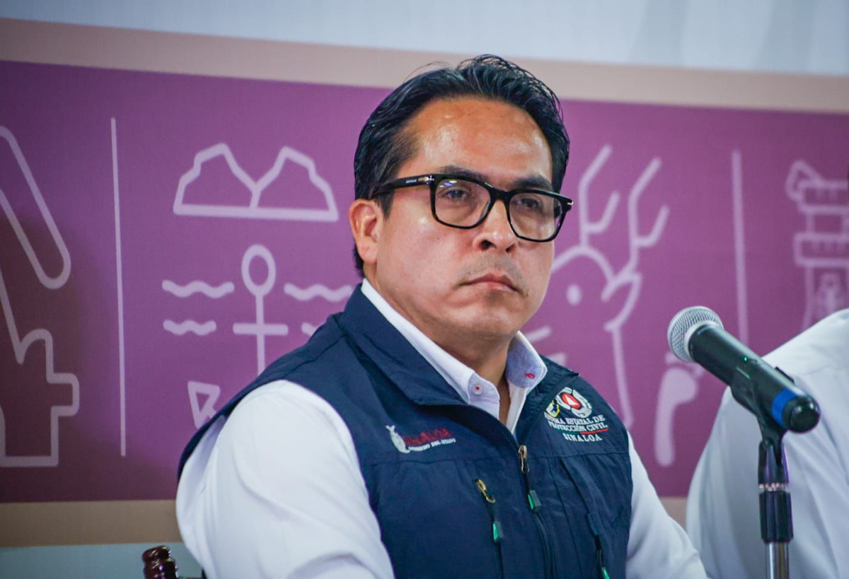 Roy Navarrete, Protección Civil estatal en conferencia vocería