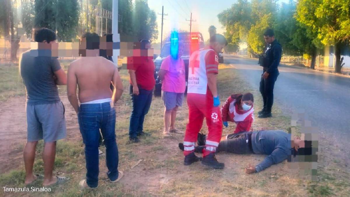 Menor resultó lesionado al derrapar su motocicleta, en Guasave