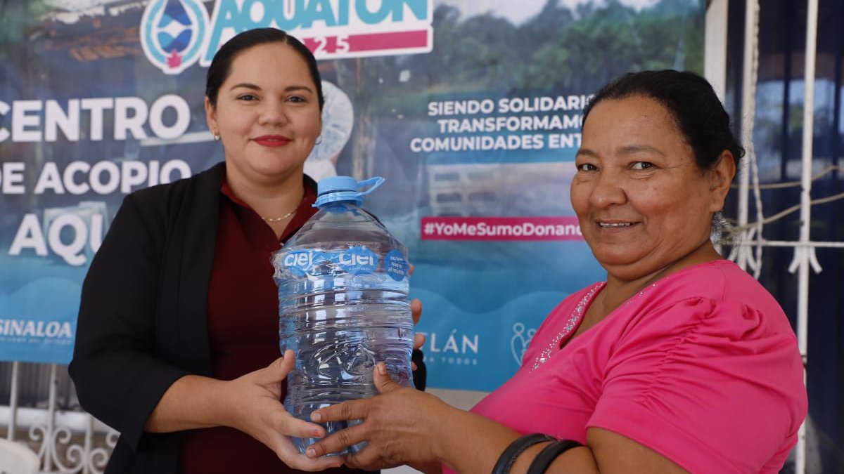 Inicia el AQUATÓN 2025 en Mazatlán; ya puedes donar agua embotellada