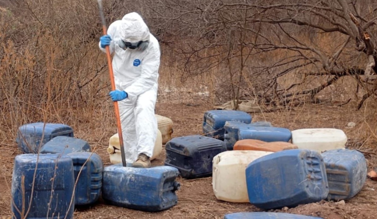 Aseguran 5 áreas de almacenamiento de sustancias para elaborar droga en Culiacán y Cosalá