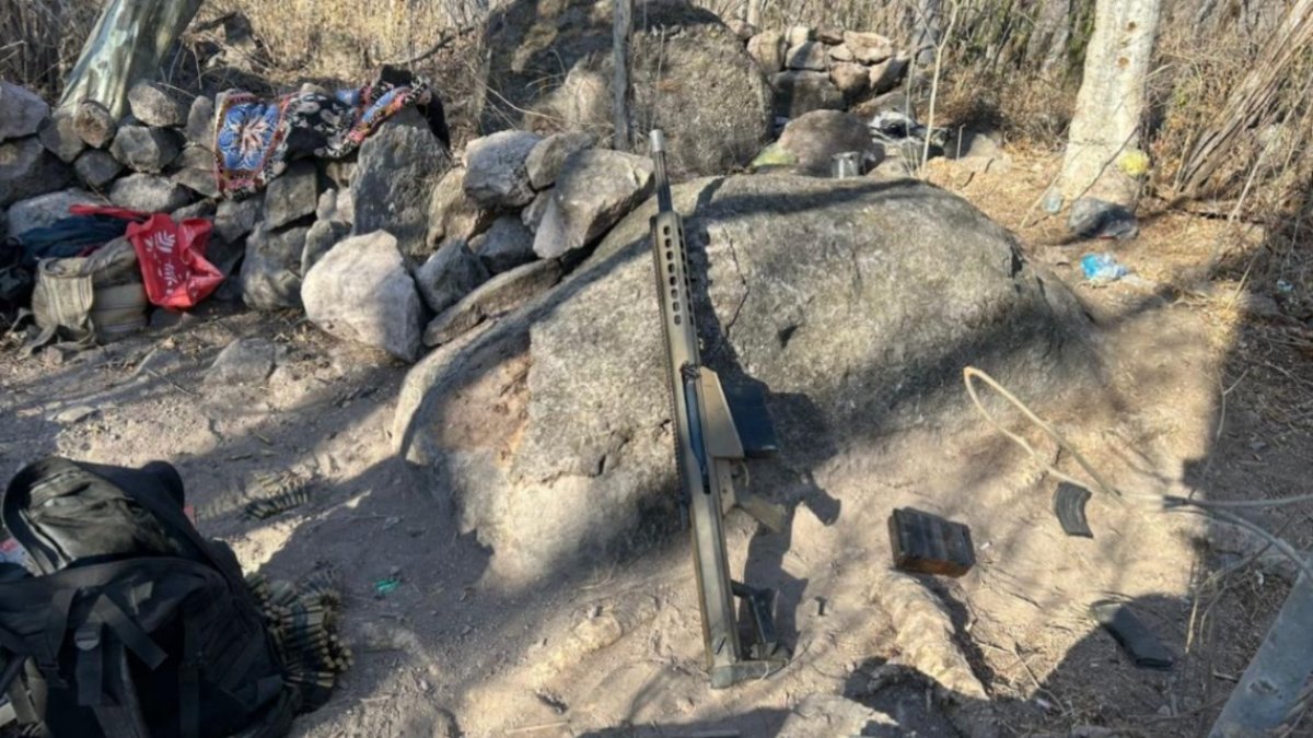 Aseguran fusil Barret y municiones tras enfrentamiento en Elota, Sinaloa