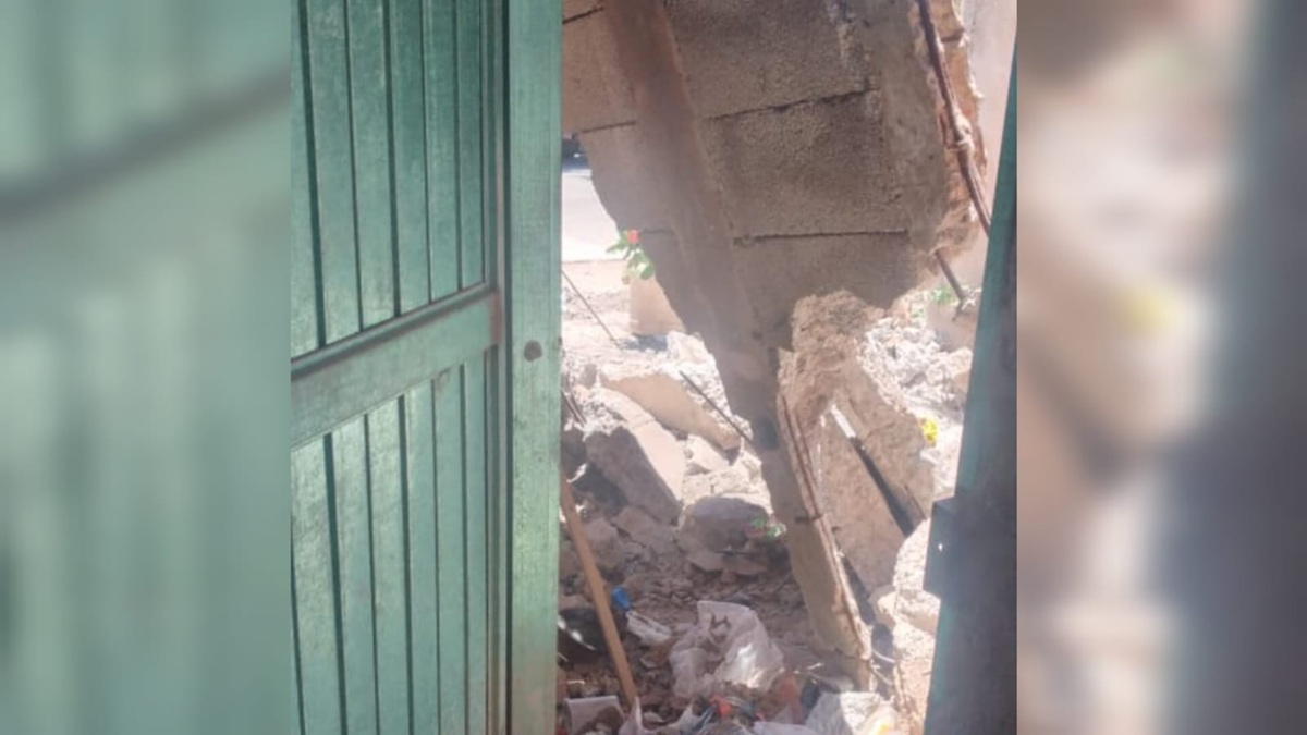 “Gracias a Dios sobrevivimos al colapso”: Rafaela tras caer el techo de su casa en el Cerro Cabezón, Juan José Ríos