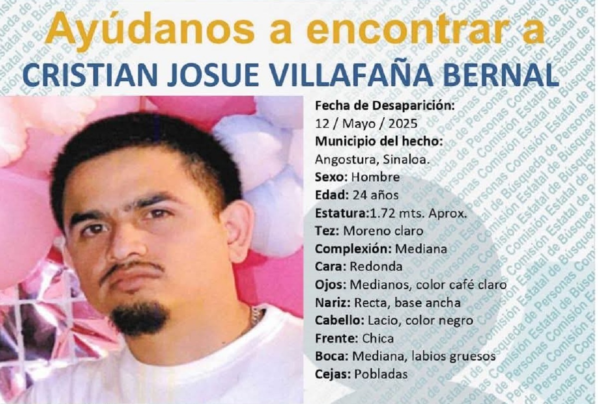 Buscan a Cristian Josue, joven desaparecido en Chinitos, Angostura