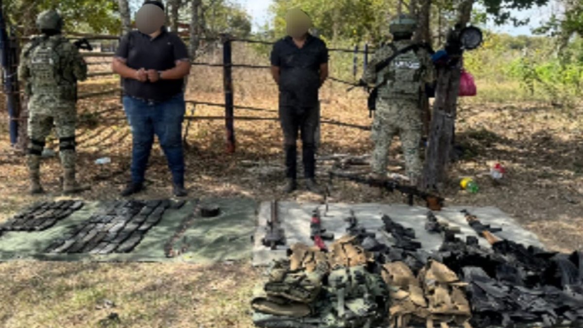 Detienen a dos civiles armados durante operativo en Elota, Sinaloa