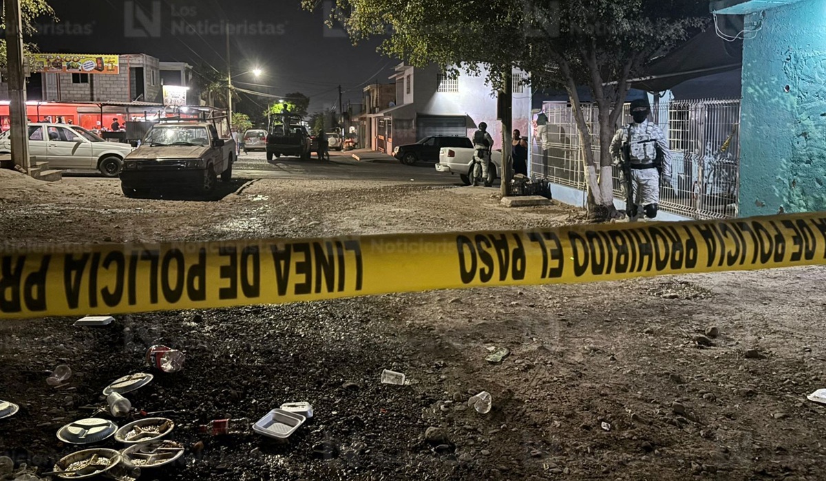 ¡Había una fiesta! Ataque armado deja una mujer y un hombre heridos en la Plutarco Elías Calles de Culiacán