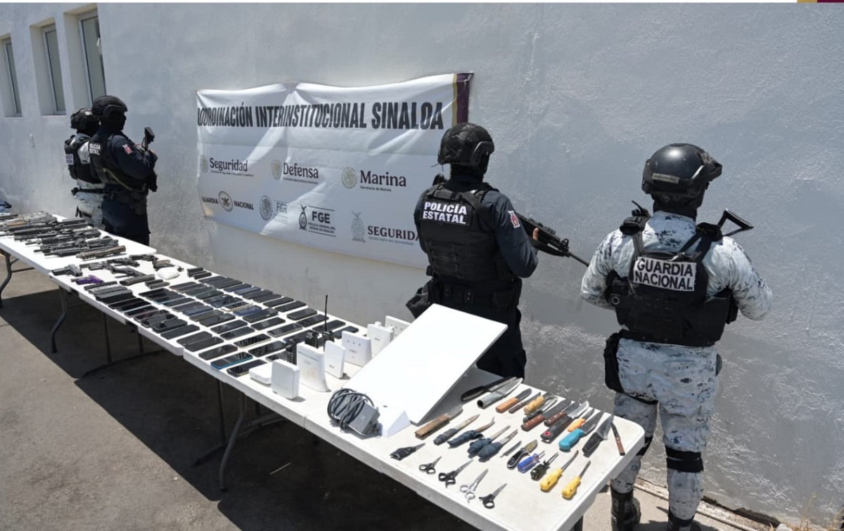 ¡Cuarta revisión! Decomisan 10 armas largas, pistolas, drogas y otros objetos del delito en Penal Aguaruto