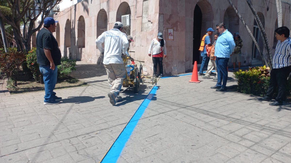 Gobierno de Mazatlán refuerza infraestructura turística con rehabilitación de la “línea azul”