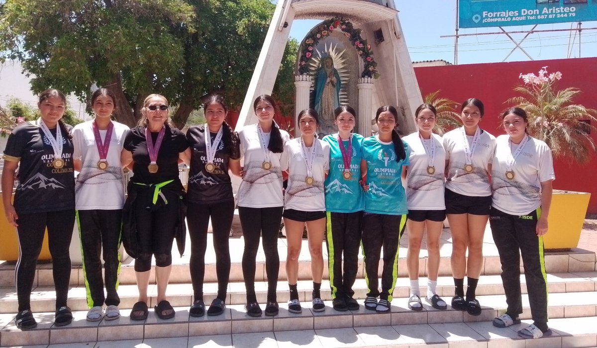 Con una gran fiesta reciben en Guasave a las Campeonas Nacionales de Voleibol Infantil Mayor