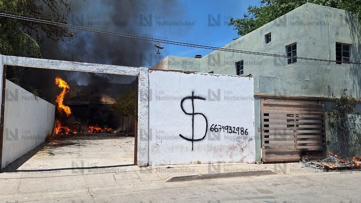 Se incendian tres viviendas al sur de Culiacán