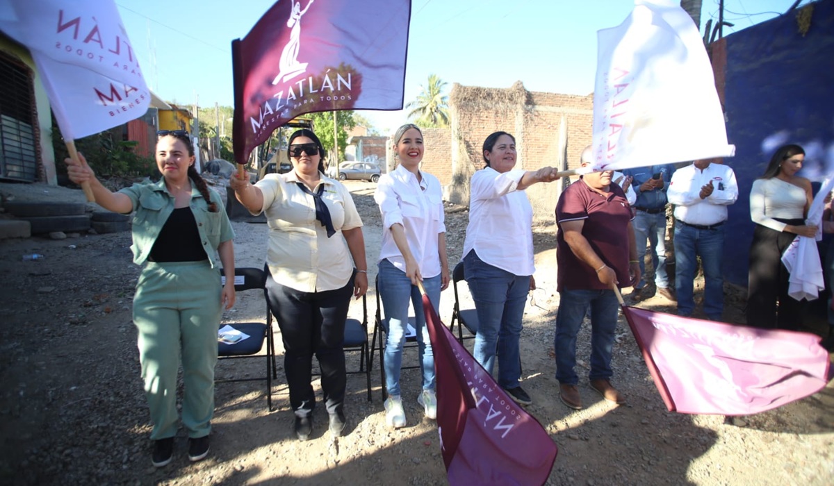 Llega obra de pavimentación a la Flores Magón por el Gobierno de Mazatlán