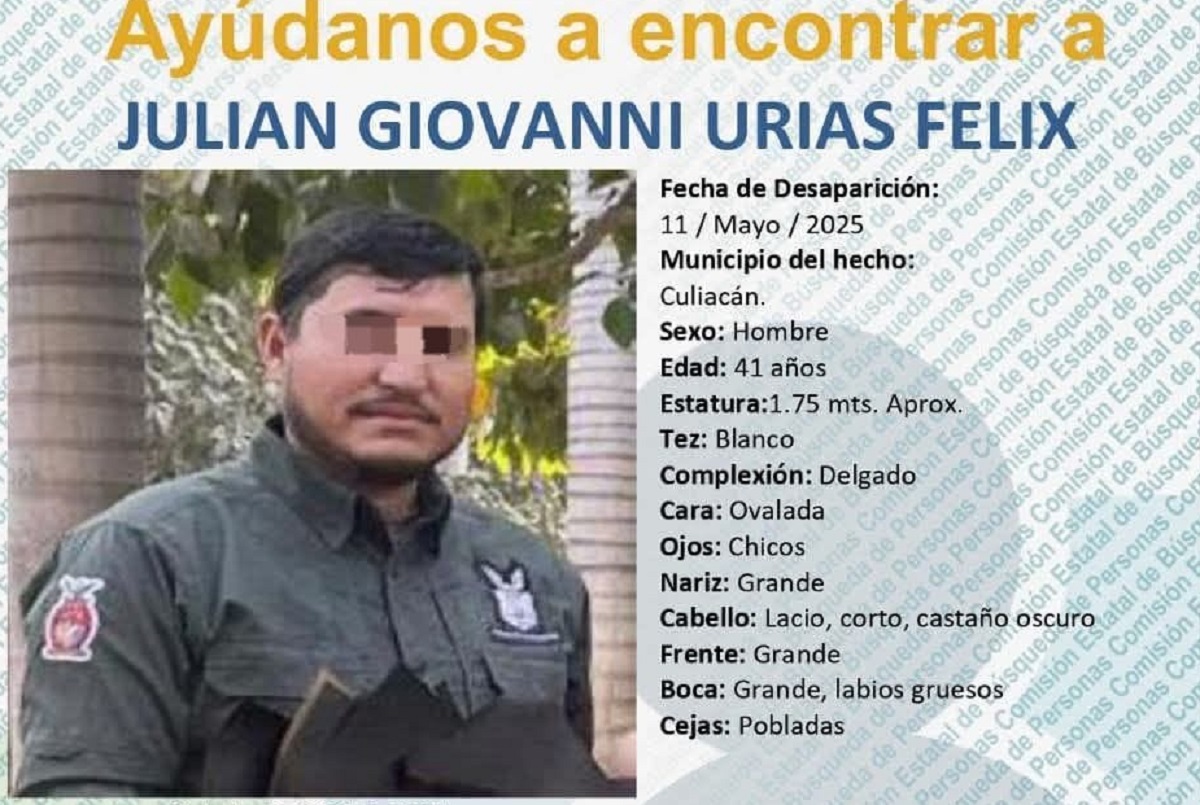 Aparece con vida Julián, agente activo de la FGE en Culiacán