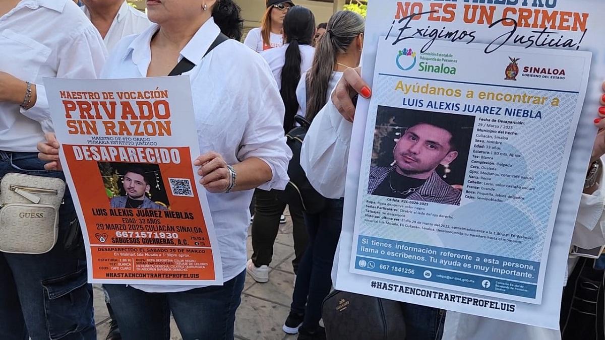 Aparece con vida el profe Luis Alexis tras 50 días privado de su libertad en Culiacán