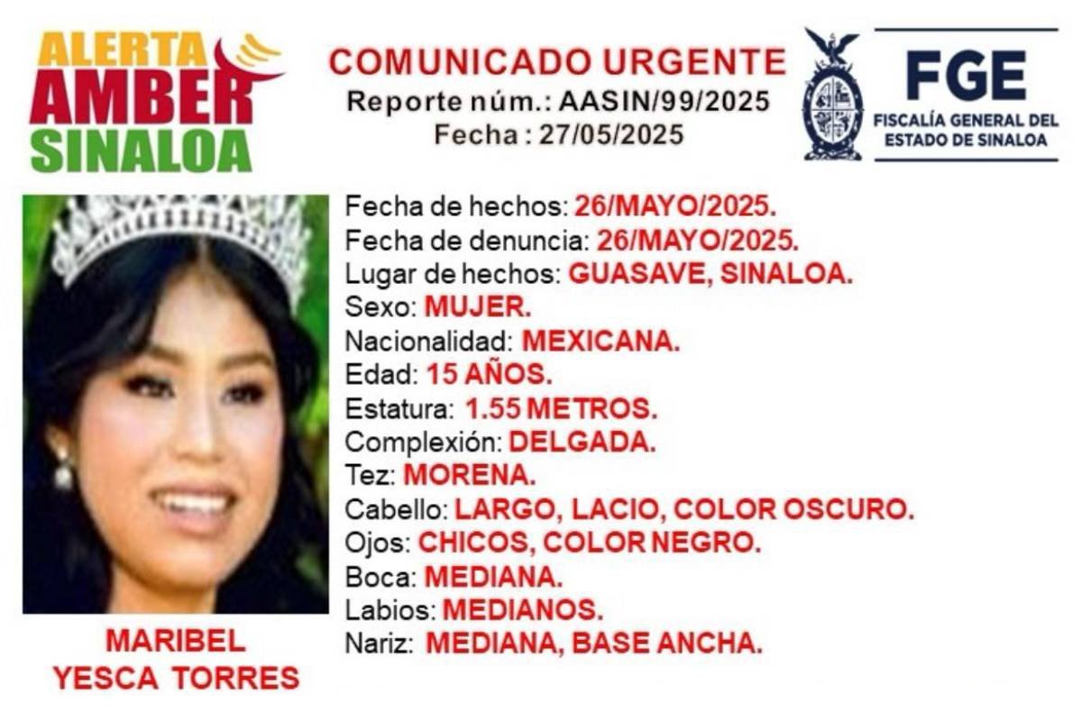 Padres de Maribel Yesca, menor desaparecida, no han retirado denuncia: DIF Guasave reitera apoyo