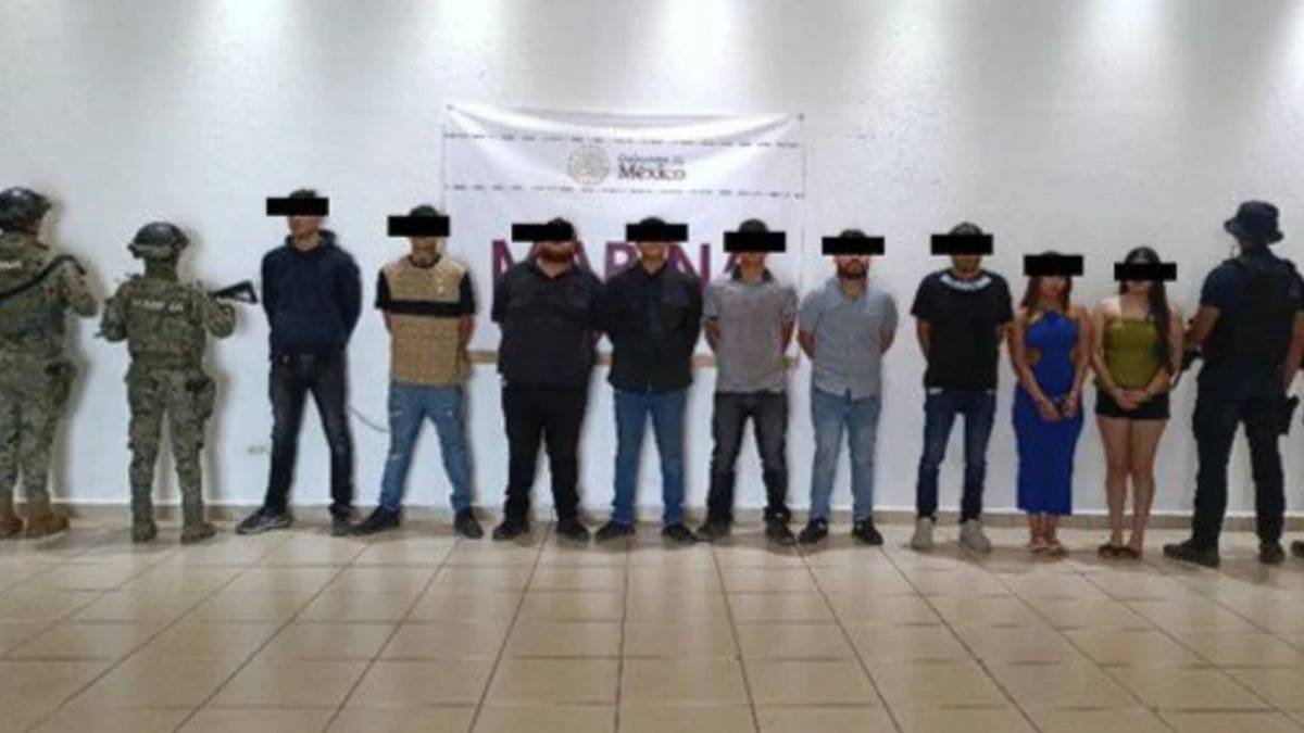 Marina detiene a nueve personas vinculadas a “Los Salazar” en Sonora