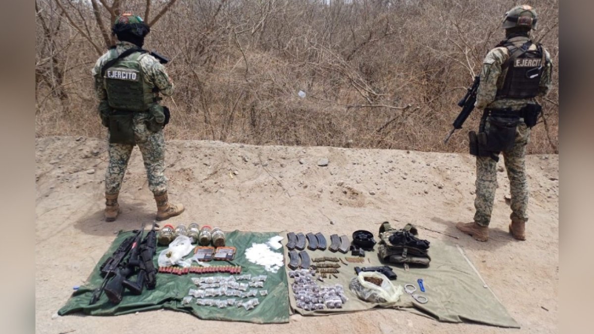 Tras ataque, militares detienen a civil y aseguran armas, droga, vehículo y dinero en el municipio de Sinaloa