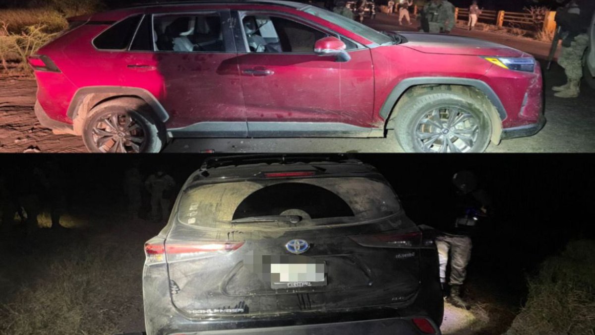 Militares recuperan dos autos robados en El Tamarindo, Culiacán