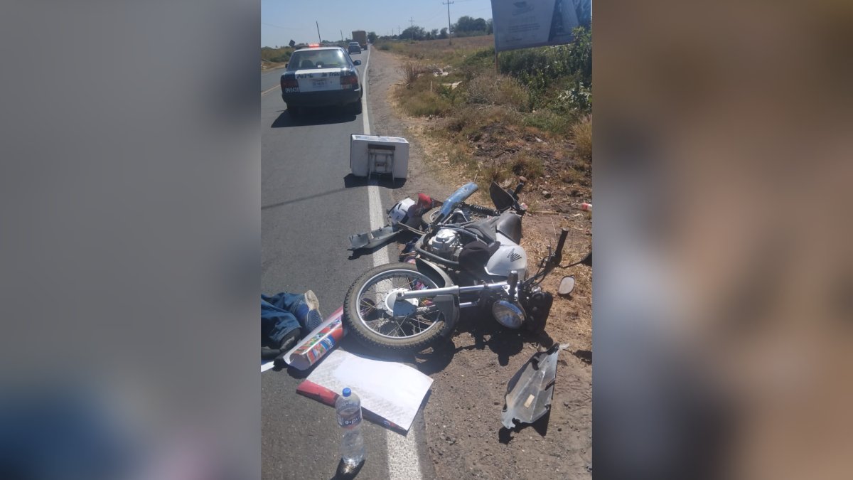 Motociclista es encontrado inconsciente en carretera estatal de Guasave