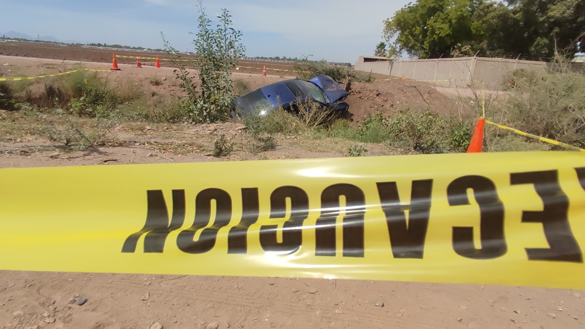 Padre e hijo pierden la vida tras caer a dren del ejido Plan de Ayala, en Ahome