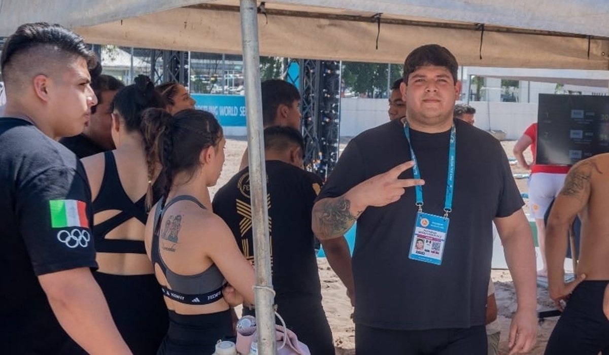 Navolatense Paúl Morales concluye en el top 10 en Mundial de Lucha de Playa