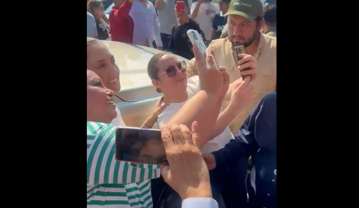 ¡Gracias presidenta, te amamos! Reciben con alegría a Claudia Sheinbaum en Mazatlán