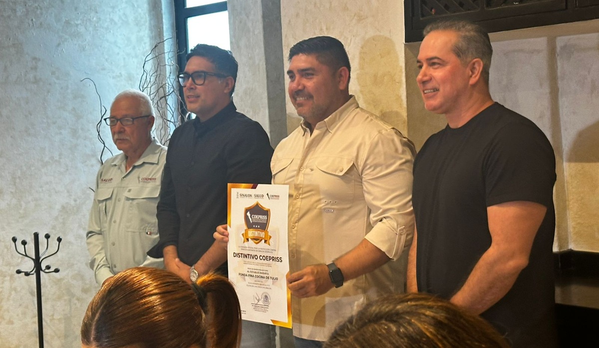 ¡Mazatlán pone el ejemplo! Reconoce Coepriss a 14 restaurantes con Distintivo Sanitario