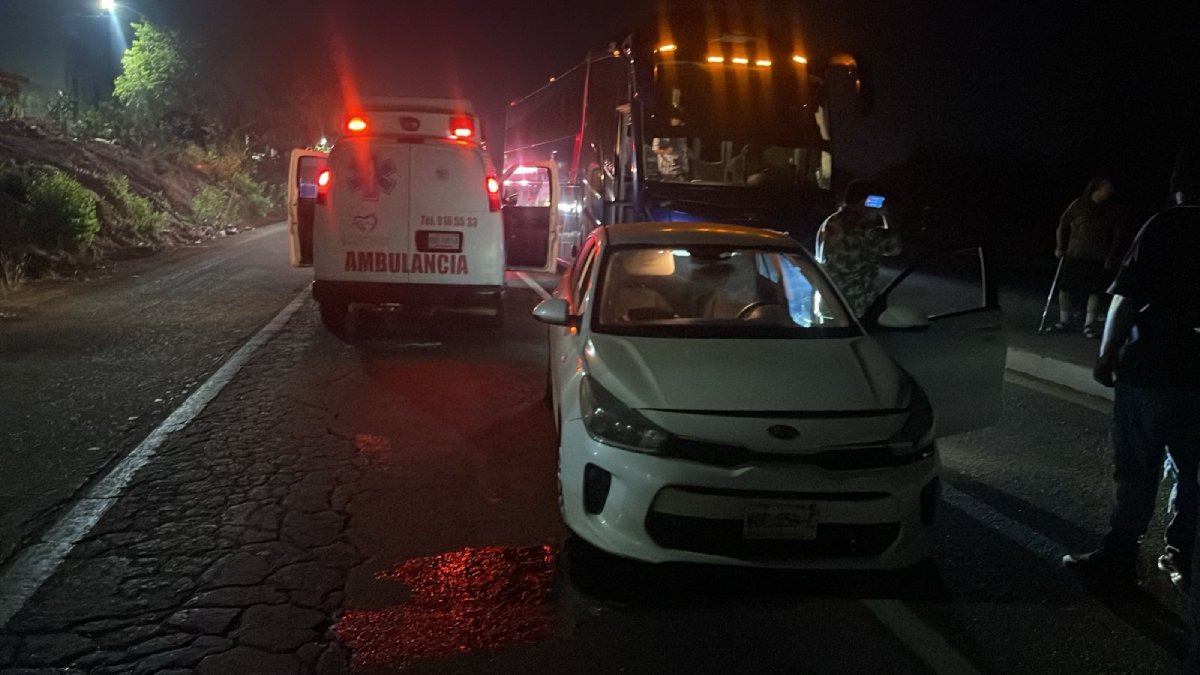 Se registra carambola en la carretera internacional al sur, a la altura de La Urraca