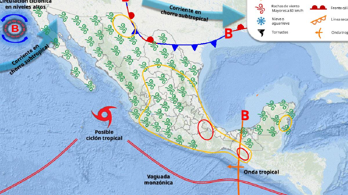 ¡Es casi un hecho! La tormenta Alvin está por formarse y apunta a Sinaloa; se vienen lluvias