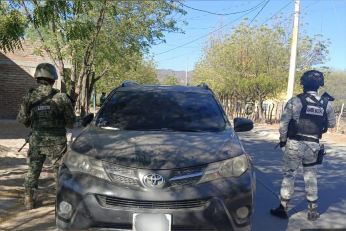 Aseguran segundo vehículo con municiones y equipo táctico en la Higuerita, Choix