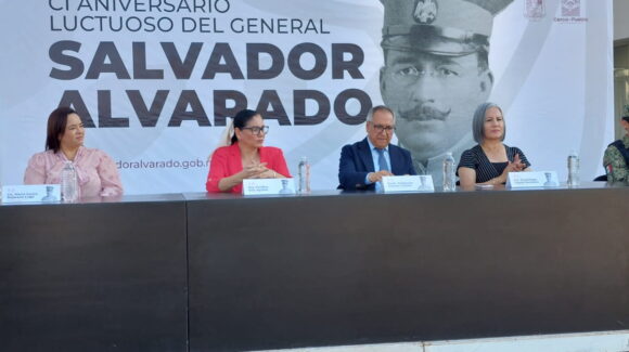 Conmemoran autoridades municipales el 101 aniversario luctuoso del general Salvador Alvarado