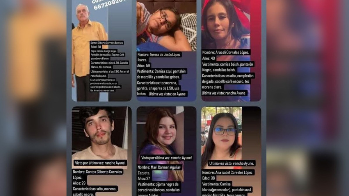 Desaparece familia completa en Ayuné, Culiacán
