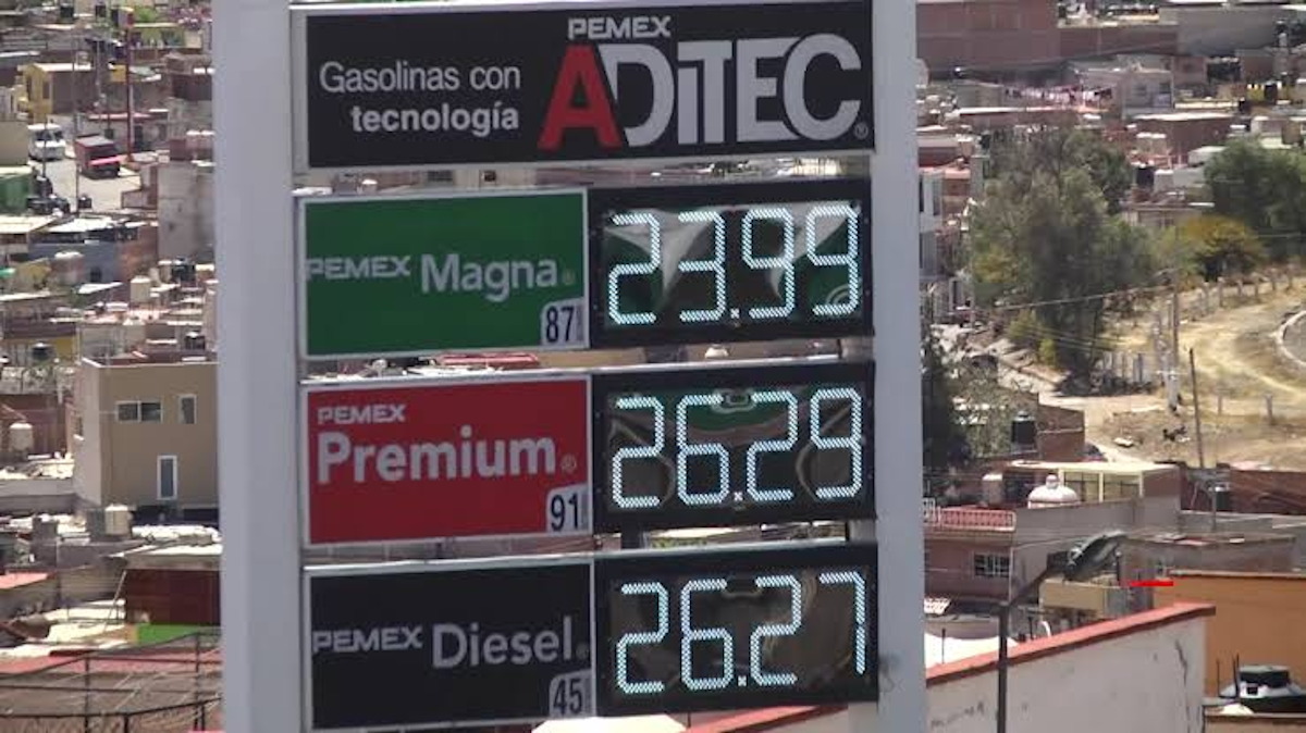 Gasolina precio en Mazatlán