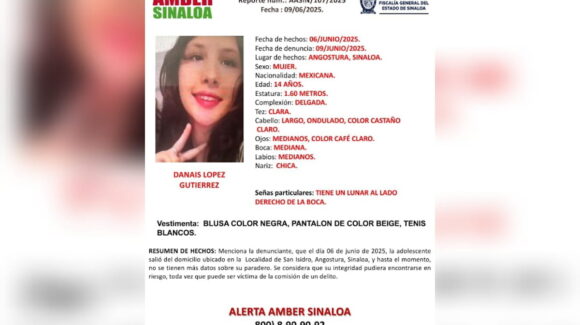 Se activa Alerta Amber para localizar a Danais López Gutiérrez, desaparecida en Angostura