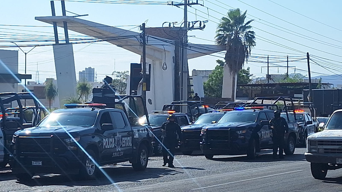 Fuerte operativo por reporte gente armada en motel de la salida norte de Culiacán